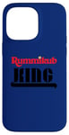 Coque pour iPhone 14 Pro Max Logo Rummikub King avec encre noire Royal Crown