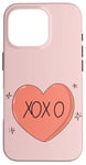 Coque pour iPhone 16 Pro T-shirt XOXO-Design (édition minimaliste)