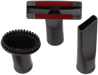 3 Piece Brush Upholstery Crevice Tool Attachment for Shark Vacuum Cleaner Hoover