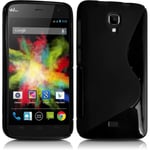 Housse Etui Coque S-Line Couleur Noir Pour Wiko Bloom + Film De Protection