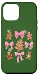 iPhone 12 mini Bow Christmas Coquette Aesthetic Gingerbread Pjs ART ON BACK Case