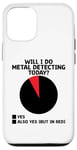 Coque pour iPhone 12/12 Pro Will I Do Metal Detecting Today Treasure Hunting Detector