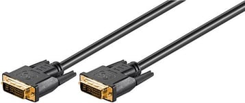 Goobay 60210 Câble DVI-I FullHD Dual Link Doré - Connecteur DVI-I Dual-Link (24+5 Broches) > Connecteur DVI-I Dual-Link (24+5 Broches)