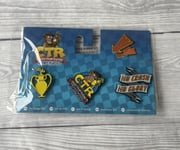 Crash Team Racing Nitro Fueled - Promotional Pin Badge Set - Numskull - New