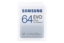 Samsung EVO Plus MB-SC64K - flash-minneskort - 64 GB - SDXC UHS-I