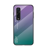 Hülle® Gradient Color Anti-Scratches Glass Case Compatible for OPPO Find X2 Pro (8)