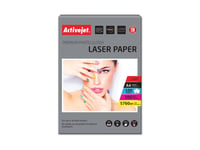 Activejet Ap4-200G100l (A4  100 Kopior) Glansigt Papper, Gloss, 200 G/M², Laser, A4, 21X29,7 Cm, Vit