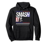 Funny Smash It - Badminton Player Pullover Hoodie