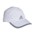 Adidas Men Climalite Running Cap - White/White/Reflective Silver, OSFL