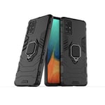 Compatible avec Galaxy A71 Coque, Anneau de Support Téléphone Voiture Magnétique Bague 360 Étui de Protection pour Samsung Galaxy A71 (Noir)