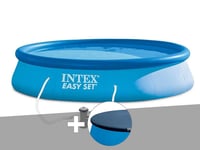 Kit piscine autoportée Intex Easy Set 3,96 x 0,84 m + Bâche de protection