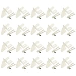WMYCONGCONG 20 PCS Nylon Control Horns 21x11 mm (4 Hole) for RC Airplane Parts Remote Control Foam Electric Plane