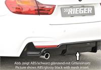 Rieger Tuning 00099260 bakdel nedre diffuser, ABS-plast kolfiber-look