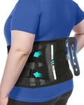 Fitomo Ceinture Lombaire, Support Lombaire pour Homme et Femme avec Ergonomique et Attelles en Fibre de Carbone, Tissu en Maille Ultra Fine, Soutien Lombaire pour Maux de Dos, Sciatique, Posture