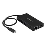 STARTECH.COM Adaptateur multiport USB Type-C pour ordinateur portable - Power Delivery - HDMI 4K - GbE - USB 3.0