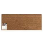 LP Doormats - long coir door mat - double doormat for french doors - patio door mat - extra long coir mat size 125 x 55cm - indoor door mat - outdoor sheltered use welcome mat (Blank)