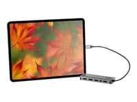 Startech.Com Usb C-Multiportadapter - Usb-C Till Hdmi Eller Mini Displayport 4K 60 Hz, 100W Power Delivery Pass-Through, 4-Portars 10 Gbit/S Usb-Hubb - Usb Type-C-Mini-Dockningsstation - Med 30 Cm Ansluten Kabel - Dockningsstation - Usb-C / Thunderb