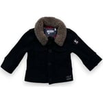 Manteau enfant Ikks  Veste noire col fausse fourrure - 6 mois