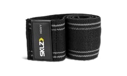 SKLZ Pro Knit Mini Band Fitness, Adjustable Resistance Band, Fitness Equipment for Home Gym, Black/Grey, Heavy Resistance