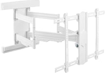 Support Murale TV 65-110"" S7564-W (165-279cm) Suspendu Orientable Inc ble Support Écran Universel Accroche Moniteur VESA 300 x 200-600 x 400 Blanc