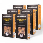 Rollagranola - Pecan Maple Twist Oat Granola - 6 x 400g Pack. 100% Natural, Made With Gluten Free Oats. Suitable For A Vegan Diet With No Added Sugar. Handcrafted In The UK - 400g Pack of 6