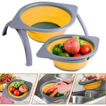 Forehill - passoire / passoire de cuisine pliable, passoire en silicone pliable, passoire de cuisine pliable, panier passoire pliable, parfait pour