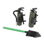 (OD Green)RC Car Fire Extinguisher Shovel Fun Innovative RC Crawler PA