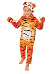 Tiger Costume Story Book Wild Animal Zoo Fancy Dress Boys Girls Outfit Kids