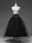 Jupon Long Cerceau Noir,Crinoline,Robe De Rh,Jupe,Sous-Jupe,Accessoires De Mariage,Mariage