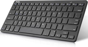 Mini Clavier QWERTY USA sans Fil,Compatible pour Tous Les Tablettes,Ordinateurs ou Téléphones(Android,Windows ou iOS),Portable,Fin et Léger,Portée de 10 Mètres,Touches Bien Espacées(Q699)