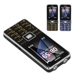 Big Button Cell Phone 2.4in Screen GSM Network 3 Card Slot Video Blutooth FM GF1