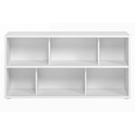 Miliboo - Bibliothèque basse finition bois blanc L140 cm epure