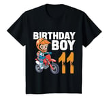 Youth Funny 11 Year Old Birthday Boy Motocross 1th Birthday T-Shirt