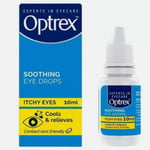 Optrex Soothing Eye Drops for Itchy Eyes Contact Lens Friendly 10ml