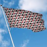 ewretery Home Garden Flag Black and Red Cards Polyester Flag Indoor/Outdoor Wall Banners Decorative Flag 3x5 FT