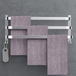 Porte Serviette Salle de Bain, Porte Serviette Murale, Porte Serviette sur Pied Accessoire Salle de Bain, Porte Serviette Salle de Bain sans Percage