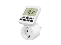 Logilink Et0014, Daglig Timer/Veckotimer, Vit, Digital, Lcd, Knappar, 7 Dagar