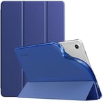 TiMOVO Coque Compatible avec Samsung Galaxy Tab A9+/A9 Plus 11" 2023 SM-X210/X216/X218, Étui de Protection Arrière en TPU Translucide Givré pour Tout Nouveau Galaxy Tab A9+, Bleu Force