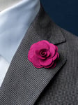 Rosélila lapel pin blomma ros