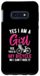 Coque pour Galaxy S10e Oui je suis une fille Oui c'est mon vélo Non je ne peux pas le conduire