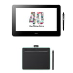 Wacom Cintiq Pro 16 écran à Stylet + Wacom Intuos Medium BT Gratuit, Pistache : Bundle 40e Anniversaire