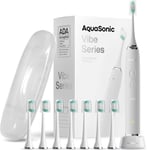 Aquasonic Vibe Series Ultra Whitening Toothbrush ADA Accepted Optic White 