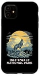 Coque pour iPhone 11 Isle Royale National Park Grey Wolf Vacation Wildlife