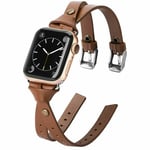 Womens Leather Band Strap for Apple Watch Series 9 8 7 6543 iWatch SE 41/45/49mm