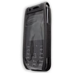 caseroxx Leather-Case with belt clip for Nokia 230 in black made of genuine leat