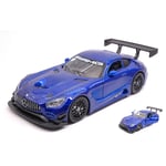 MERCEDES GT3 AMG 2016 METALLIC BLUE 1:24 MotorMax Auto Stradali Modellino