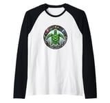 Cosmic Turtle With Stars & Planets Vintage Graphic Raglan Baseball Tee