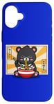 Coque pour iPhone 16 Plus Kawaii Hot Pot Ramen Bear Taiwan Travel