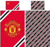 MANCHESTER UNITED FC FOOTBALL CLUB SINGLE DUVET COVER BEDDING SET MAN UTD