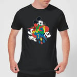 Disney Mickey Mouse Vintage Arrows Men's T-Shirt - Black - XS